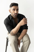 Load image into Gallery viewer, Black Linen Shirt