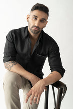 Load image into Gallery viewer, Black Linen Shirt