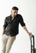 Load image into Gallery viewer, Black Linen Shirt