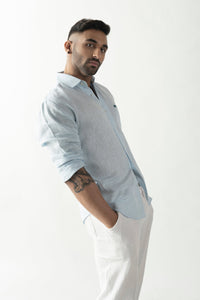 Blue Linen Shirt