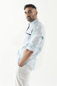 Blue Linen Shirt