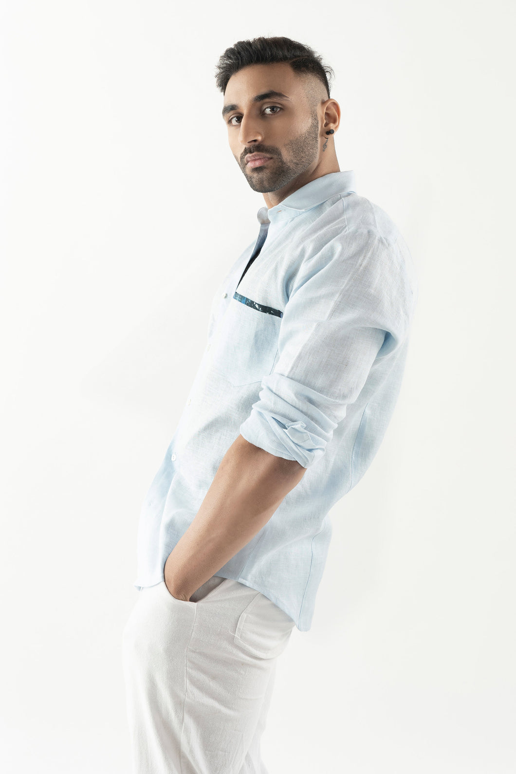 Blue Linen Shirt