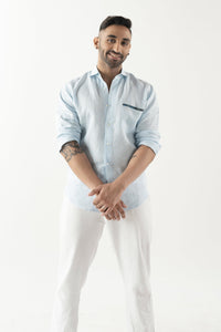 Blue Linen Shirt