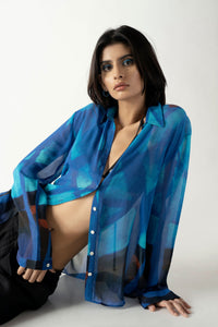 Blu Sheer Shirt